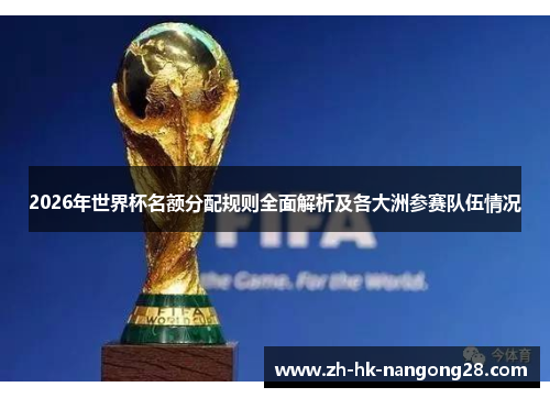2026年世界杯名额分配规则全面解析及各大洲参赛队伍情况