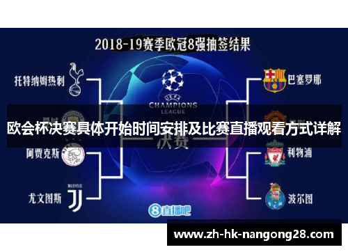 欧会杯决赛具体开始时间安排及比赛直播观看方式详解